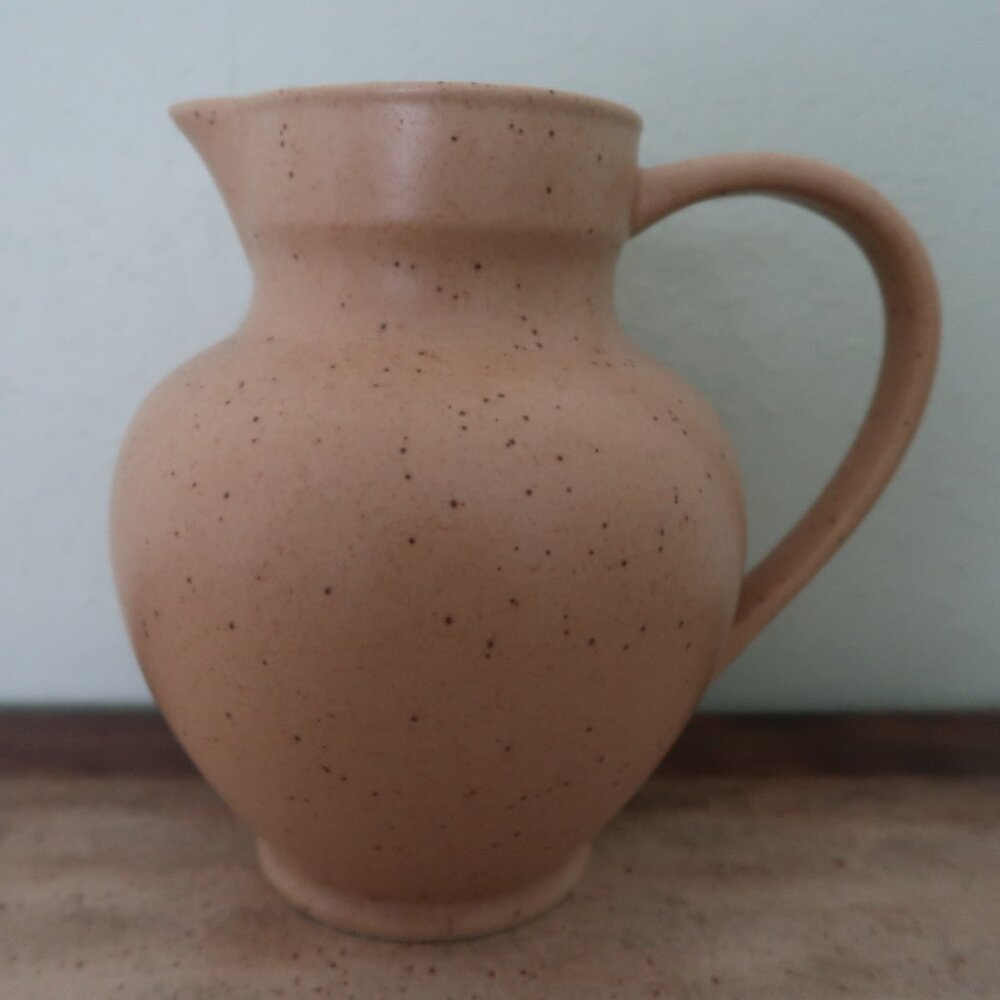 EXC Pier 1 Natural Speckle Stoneware Pitcher 56 oz.